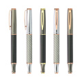 Logotipo de lujo Logotipo de oro rosa Reddomina cromada Fibra de carbono Rodillo de metal Pen Pen Pen Pen Pen para hombres y mujeres